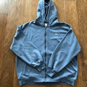 American Eagle womens oversized full zip hoodie, XS, Blue, Good Condition